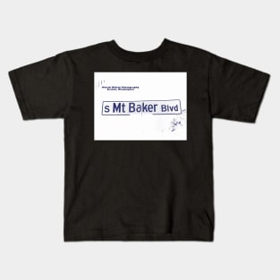 South Mount Baker Boulevard, Dark Ice, Seattle, WA by MWP Kids T-Shirt